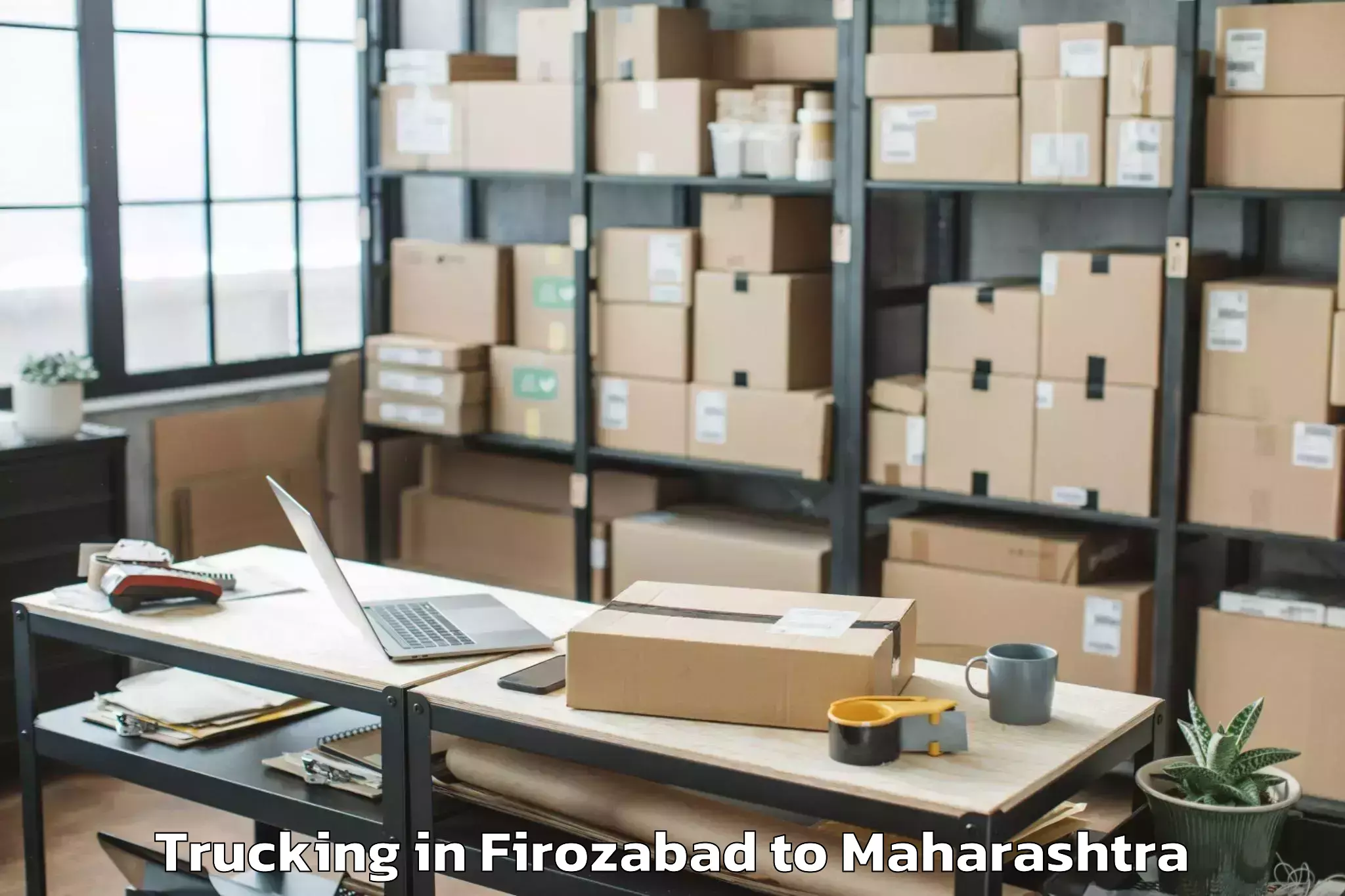 Firozabad to Inorbit Mall Vashi Trucking Booking